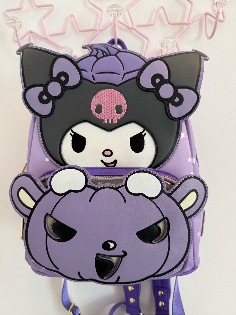 Loungefly Lightup Sanrio Kuromi Purple Backpack